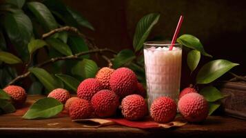 Lychee juice AI Generated photo