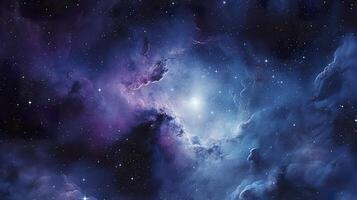 subtle galaxy in purple and blue and black and white color. photo