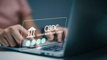 CBDC Central Bank Digital Currency Concept. photo