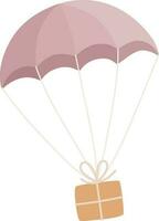 Parachute with package vector