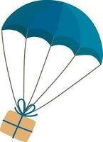 Parachute with package vector