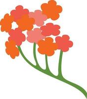 Flowers branch for decoration and design. vector