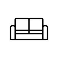 sofa icon line style vector