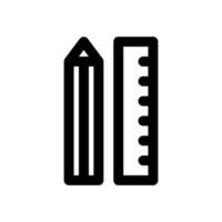 pencil ruler icon design element vector