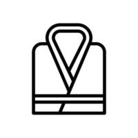 bathrobe icon line style vector