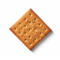 Cracker Isolated on White Background AI Generated photo