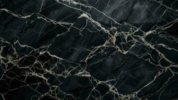 Cracked Black Marble Background AI Generated photo