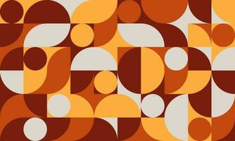 Minimalist round abstract memphis background. Modern colorful circle wallpaper. vector