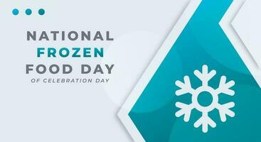 National Frozen Food Day Celebration Vector Design Illustration for Background, Poster, Banner, Advertising, Greeting Card