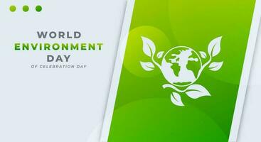 World Environment Day Celebration Vector Design Illustration for Background, Poster, Banner, Advertising, Greeting Card