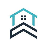 logo combination of house and letters c and a vector