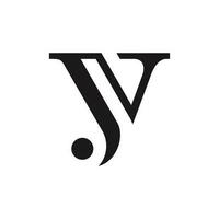 y letter logo design simple and elegant vector