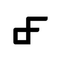 df logo diseño para empresa negocio vector