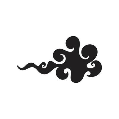 Chinese Cloud template vector icon illustration