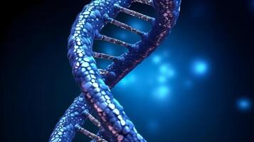 Double stranded DNA and bokeh background . Created by . photo