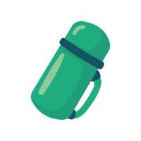 thermos icon hiking equipment Activities to set up tents for relaxation during the holidays vector