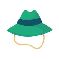 Hiking hat for protection from the sun and rain of the hikers. camping activity ideas vector