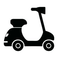 minimalista scooter icono pictograma estilo vector imagen