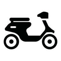 scooter icono silueta vector