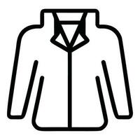 Minimalist Overcoat Icon Pictogram Style Vector Image
