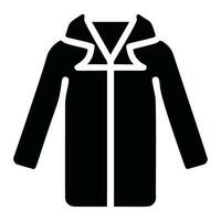 Minimalist Overcoat Icon Pictogram Style Vector Image