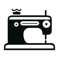 minimalista de coser máquina icono pictograma estilo vector imagen