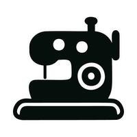 minimalista de coser máquina icono pictograma estilo vector imagen