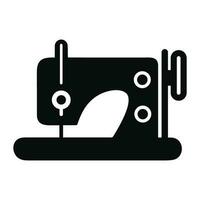 Minimalist Sewing Machine Icon Pictogram Style Vector Image