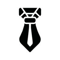 Minimalist Tie Icon Pictogram Style Vector Image