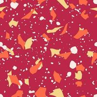 Terrazzo seamless pattern in trendy colors1 vector