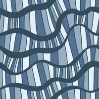 Seamless wave pattern. Striped texture with many lines vector