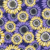 Sunflowers seamless pattern. Trendy floral background. Modern print for fabric, textiles, wrapping paper. vector