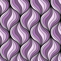 Seamless wave pattern.  Geometric striped ornament with many lines. vector