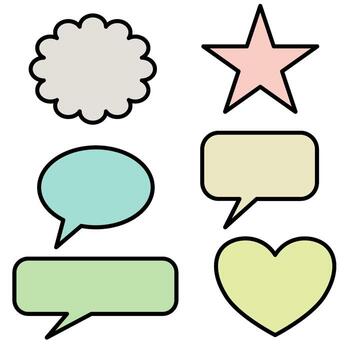 conjunto de geométrico forma. sencillo geométrico cifras icono colección vector