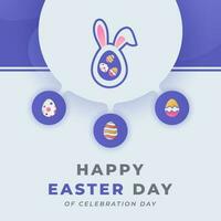 Happy Easter Day Celebration Vector Design Illustration for Background, Poster, Banner, Advertising, Greeting Card