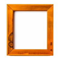 Wood frame picture Generative Ai png