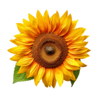 Jaune Soleil fleur génératif ai png