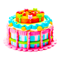 anniversaire gâteau sucre gâteau génératif ai png