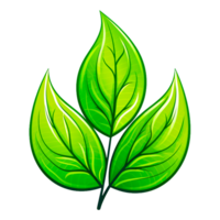 Leaf Logo Generative Ai png