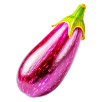 Purple Eggplant Generative Ai png