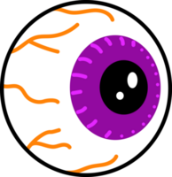 icono de dibujos animados de globo ocular png