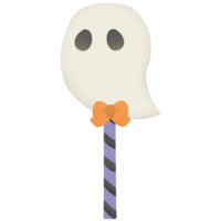 Halloween lollipop with ribbon png