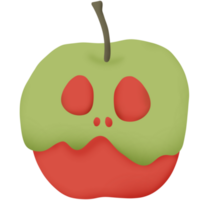 halloween spöke röd äpple png