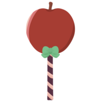 Halloween lollipop with ribbon png