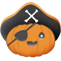 Halloween citrouille avec sourire visage png