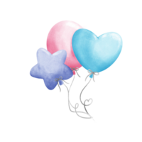 Pastell- Ballons zum Party png