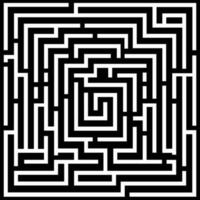 Abstract background with a maze design vector