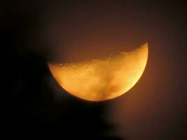 Yellow half moon photo