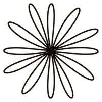 flower line art Illustrations. png