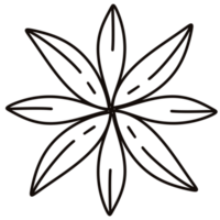 flower line art Illustrations. png